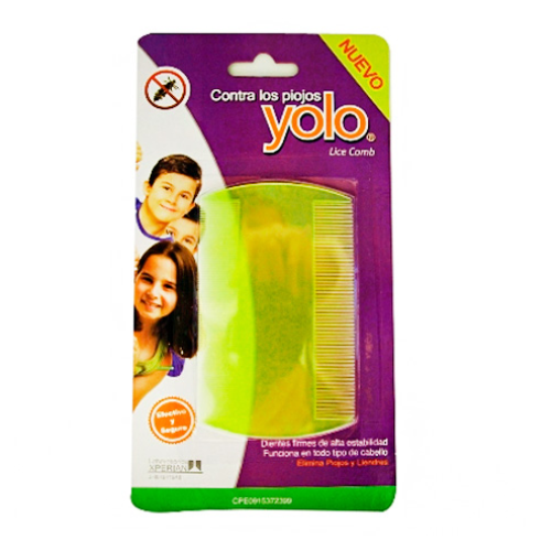 PEINE CONTRA PIOJOS PLASTICO (YOLO)